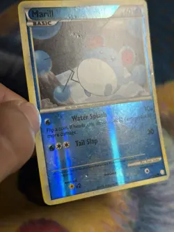 Marill 74/123 Heartgold & Soulsilver Reverse Holo Pokemon Card MP - Image 3