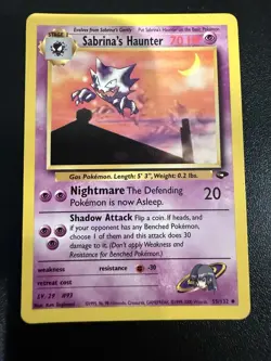 Pokemon TCG Sabrina's Haunter Gym Challenge Card 55/132 - Image 1