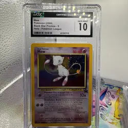 CGC 10 GEM MINT Mew # 9 HOLO WOTC Black Star Promo Pokemon Card - Image 1