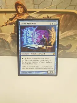 Jace's Archivist: Commander 2013 Regular MTG rare tcg card MP Magic Blue - Image 1