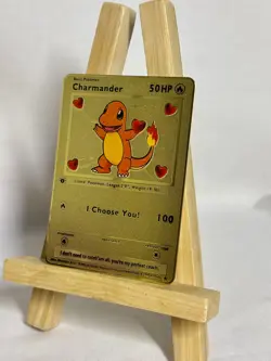Charmander - I Choose You! Collectible Gold Metal Card For Display Only! - Image 4