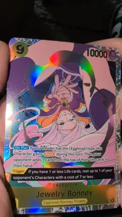 Jewelry Bonney OP13-108 SR ONE PIECE Tcg Card Game NM Yellow - Image 1