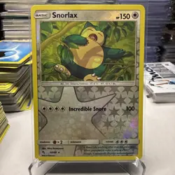Snorlax Reverse Holo Foil - Hidden Fates 2019 50/68 - Near Mint Pokemon TCG Card - Image 1
