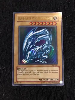 Yugioh Blue-Eyes White Dragon card SDK-001 not 1st edition - Image 1