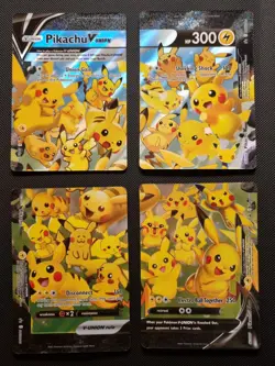 Pokemon Pikachu V-Union SWSH 139 140 141 142 4 Cards Promo - Image 1