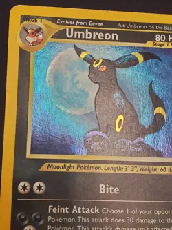Pokemon TCG Umbreon Neo Discovery Holo Rare Card 13/75 MP/HP SWIRL - Image 3