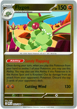Flygon (Reverse Holo-Foil) - Pokemon TCG Card - Phantasmal Flames PFL #053/094 - Image 1