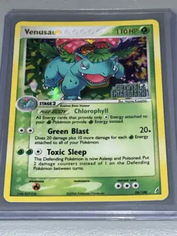 Pokemon TCG Venusaur EX Crystal Guardians 28/100 2006 Rare Stamped Holo Card NM - Image 1