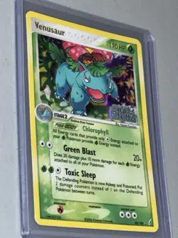 Pokemon TCG Venusaur EX Crystal Guardians 28/100 2006 Rare Stamped Holo Card NM - Image 3