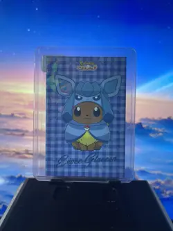 Eevee Glaceon Poncho - Star Holo - Let's Go Eevee Database - Pokemon Card - Image 1