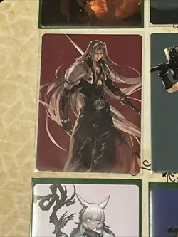 Final Fantasy Borderless Gold Stamped Cloud Card Lot 9x N/M Art Cards MTG - Image 3