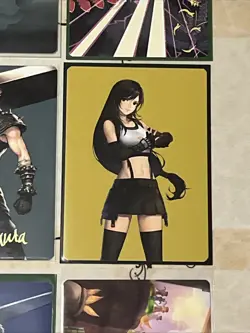 Final Fantasy Borderless Gold Stamped Cloud Card Lot 9x N/M Art Cards MTG - Image 4