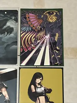 Final Fantasy Borderless Gold Stamped Cloud Card Lot 9x N/M Art Cards MTG - Image 5