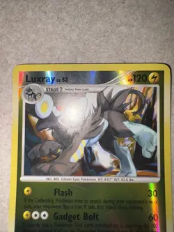 Luxray Holo + Reverse Holo Platinum Arceus Pokemon TCG Card 5/99 Light Play - Image 3