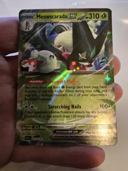 Pokemon TCG Meowscarada EX Prize Pack Series Cards 015/193 Holo Double Rare - Image 3