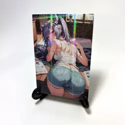 Genshin Impact Keqing Sexy Hot Anime Waifu Girl Lewd Goddess Story Holo Art Card - Image 3