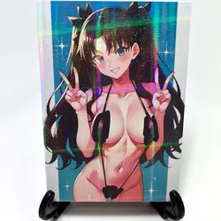 Fate/stay night Rin Tohsaka Sexy Anime Waifu Girl Lewd Goddess Story Art Card - Image 1