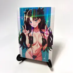 Fate/stay night Rin Tohsaka Sexy Anime Waifu Girl Lewd Goddess Story Art Card - Image 2