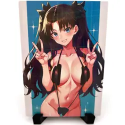 Fate/stay night Rin Tohsaka Sexy Anime Waifu Girl Lewd Goddess Story Art Card - Image 3
