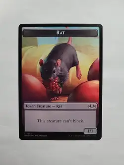 MTG - Rat Food WOE Foil Token #0007 - Image 1