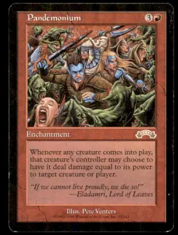 Pandemonium LP Light Play Exodus MTG [6732] - Image 1