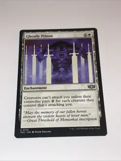 NM Ghostly Prison, MTG, Tarkir: Dragonstorm, Magic the Gathering, 116 - Image 1