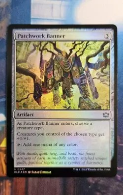 Mtg Patchwork Banner Bloomburrow Foil Uncommon - Image 1