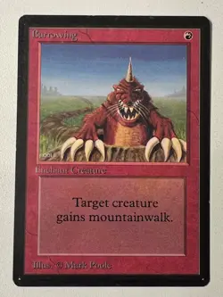 Magic the Gathering MTG Beta Burrowing LP (Beta Bob) - Image 1