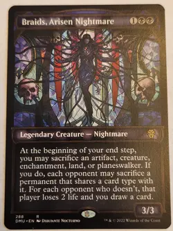 Braids, Arisen Nightmare (Showcase) Dominaria United Regular Rare NM+ - Image 1