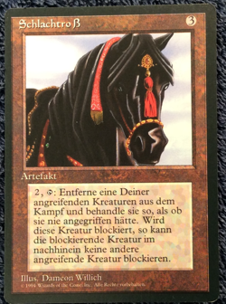 EBONY HORSE FBB German rare Magic the Gathering Unplayed Near to Mint - Image 1