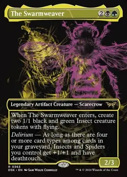 The Swarmweaver - Foil Extended Art DSK LP MTG - Image 1