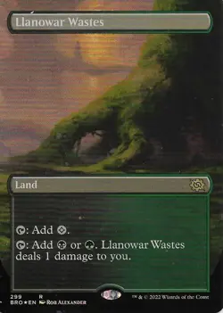 MTG - (BRO) llanowar Wastes (Foil) - Image 1