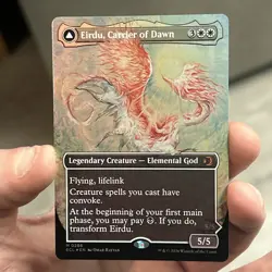 MtG Eirdu, Carrier of Dawn / Isilu M 0286 (Borderless) Lorwyn Eclipsed Foil NM - Image 1