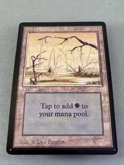 MTG Beta Swamp 295 (B)-Low Play Excellent-Vintage Magic the Gathering - Image 3