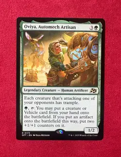 Oviya, Automech Artisan - Aetherdrift Magic The Gathering MTG DFT Rare #173 NM - Image 1