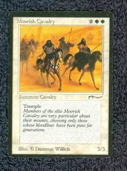 ARABIAN NIGHTS Moorish Cavalry (dark) common Magic the Gathering MP - Image 1