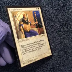ARABIAN NIGHTS KING SULEIMAN rare Magic the Gathering Unplayed Near mint - Image 4