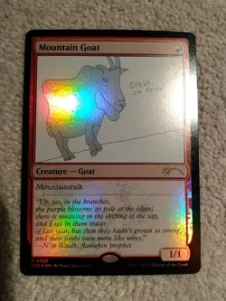 Mountain Goat Mtg FOIL SLD 0737 - NM Never Played - Image 1