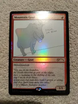Mountain Goat Mtg FOIL SLD 0737 - NM Never Played - Image 2
