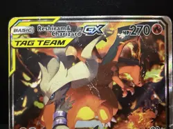 Pokemon TCG Reshiram & Charizard GX SM201 Promo BEYOND DAMAGED - Image 3
