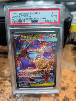 Pokemon TCG Mega Latias EX Sir 181/132 Mega Evolution English PSA 9 Mint - Image 1
