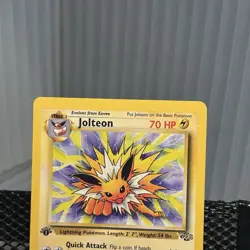 Pokemon Jolteon TCG Jungle 4/64 Holo Unlimited Rare First Edition - Image 2