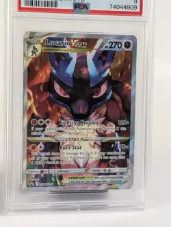 Pokemon TCG Lucario VSTAR SWSH291 Holo Black Star Promo Crown Zenith PSA 9 Mint - Image 2