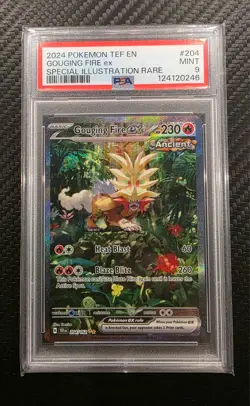 2024 Pokemon Temporal Forces Gouging FireEX Special Illustration Rare PSA 9 MT - Image 1