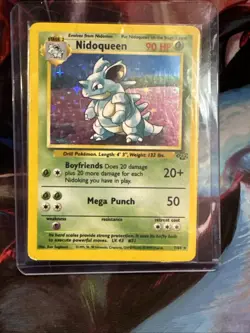 Pokemon TCG Nidoqueen Jungle 7/64 Holo Unlimited Holo Rare LP-MP - Image 5