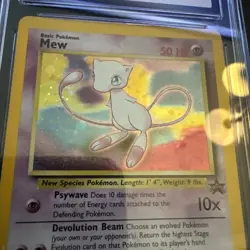 Pokemon Black Star Promo Pokemon League Holo Mew #9 CGC Gem Mint 10 2000 - Image 4