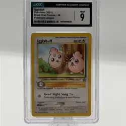 Pokemon Igglybuff Black Star Promo #36 CGC 9 - Image 1