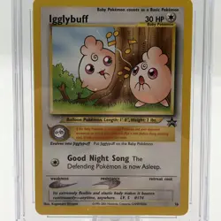 Pokemon Igglybuff Black Star Promo #36 CGC 9 - Image 2