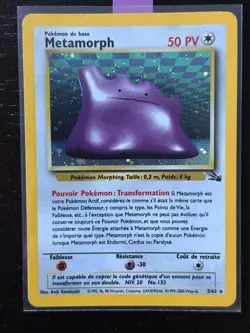 Vintage Pokemon TCG- Holo Ditto 3/62 Base Fossil Set (FRENCH) - Image 1