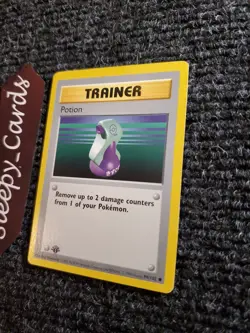 1999 POKEMON TRAINER Shadowless 1ST EDITION #94/102 POTION NM - Image 2